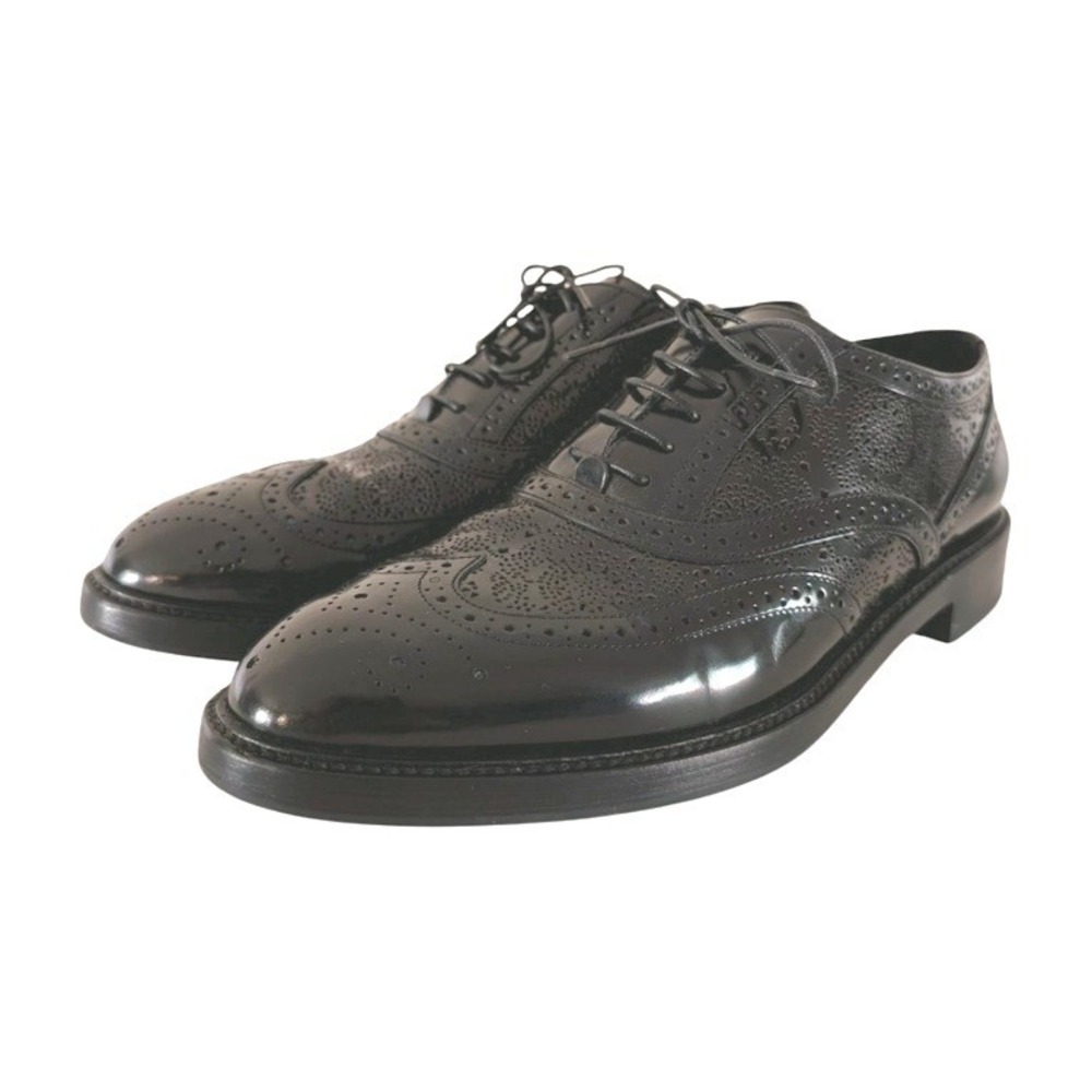 Burberry Gennie Black Leather Wingtip Brogue Oxfords Dress Shoes Women SZ 39 IOB - Picture 3 of 12